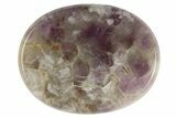 1.8" Polished Chevron Amethyst Flat Pocket Stones - Photo 3